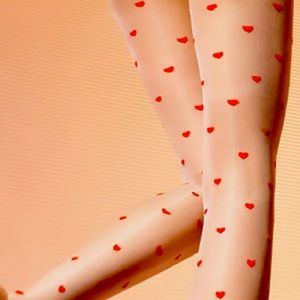 Heart Sheer tights